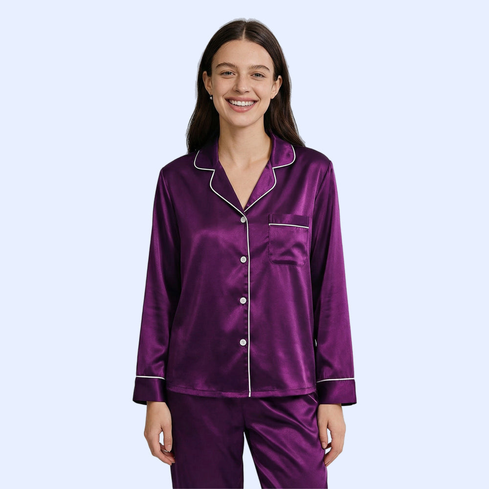 Moonlit Silky Pajama Set