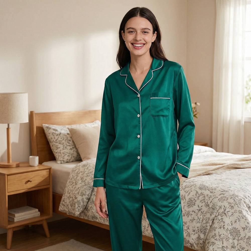 Moonlit Silky Pajama Set