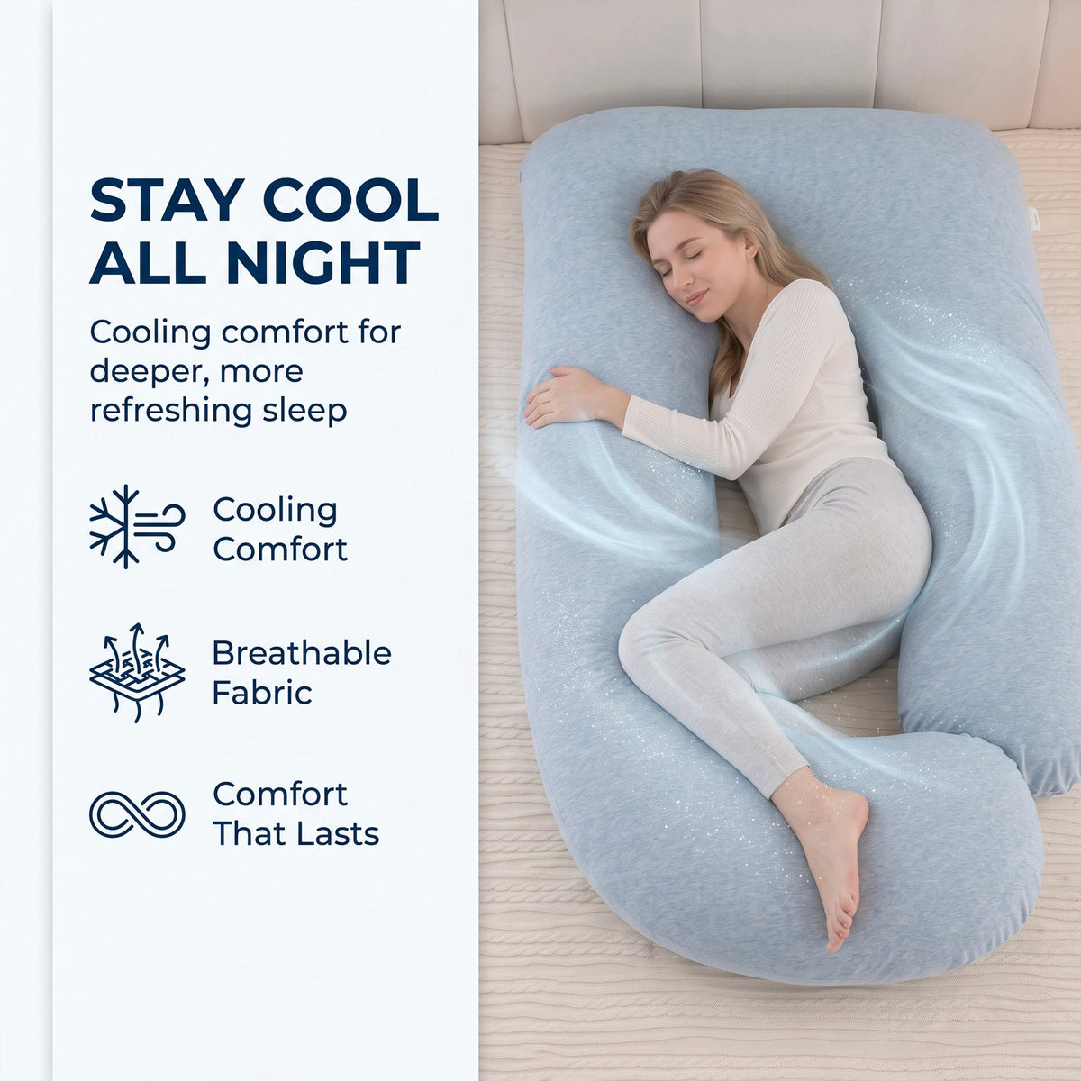 Maternity Cooling Pregnancy Pillow