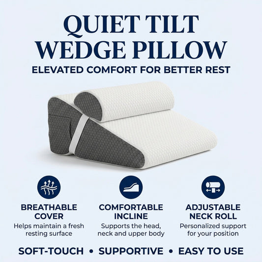 Quiet Tilt Incline Wedge Pillow