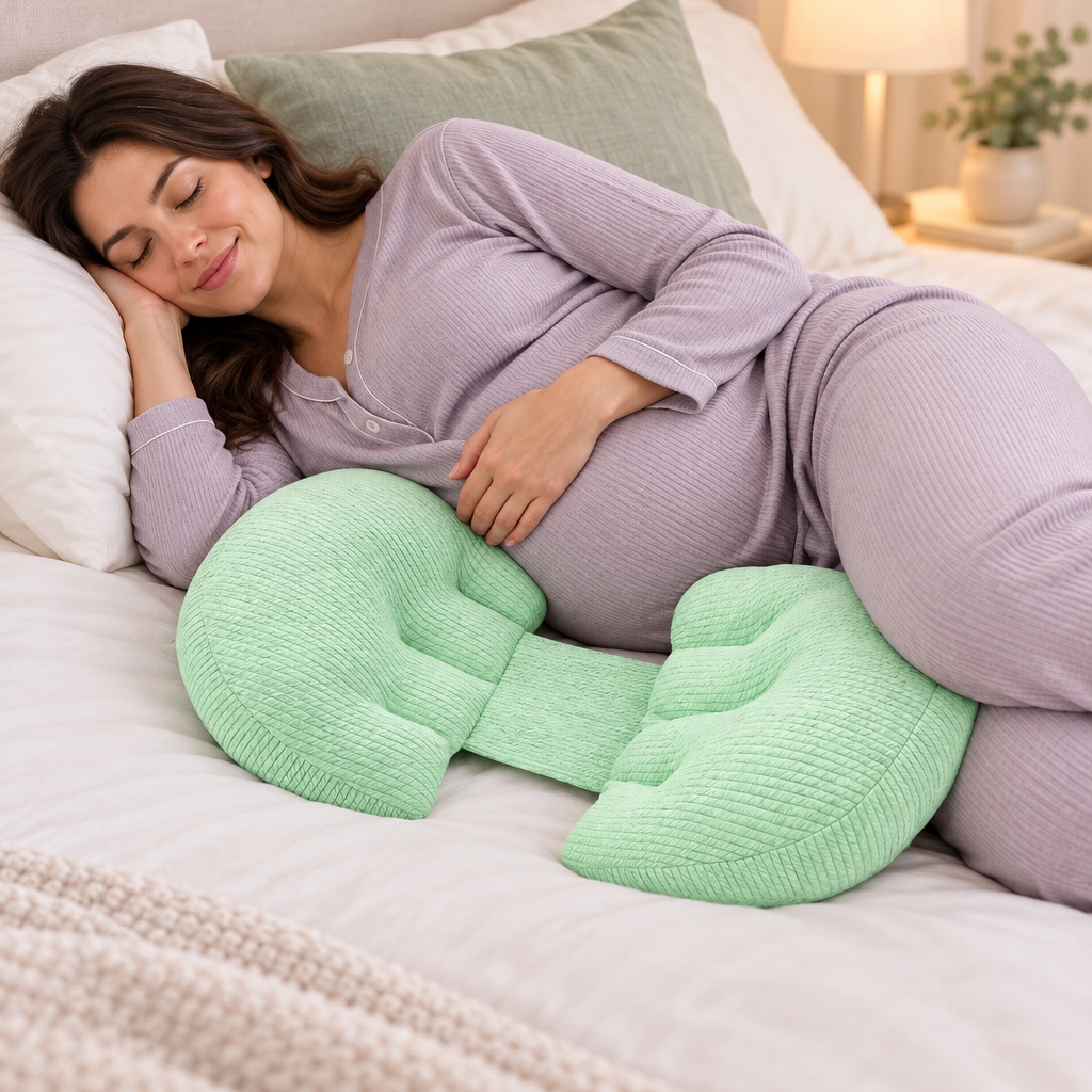 Side sleeping with the Maternity Support Pillow