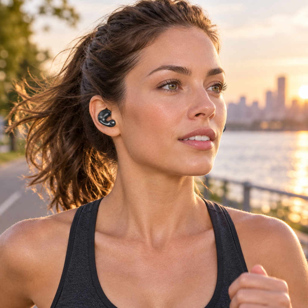Running with Invisible Sleep Earphones