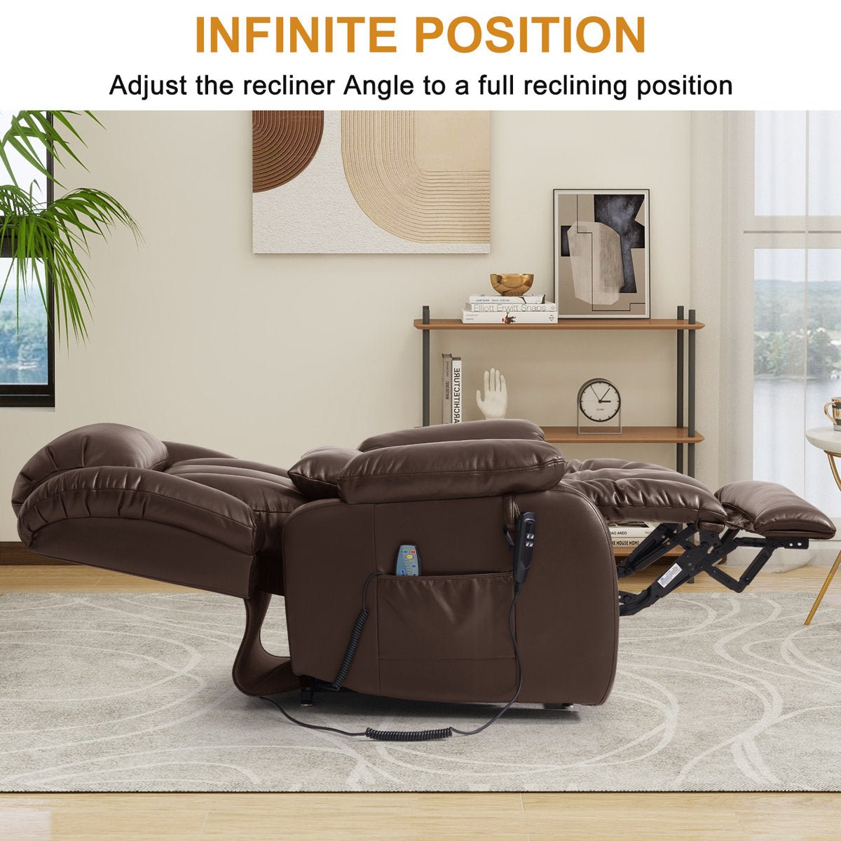 Latitude Run Lay-Flat Power Lift Recliner | Dual Motor, Heat & Massage, 350 lb
