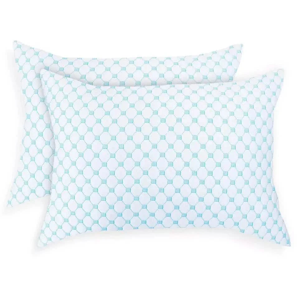 Bibb Home Cooling Shredded Memory Foam Pillow | Bamboo Cover, Adjustable Fill